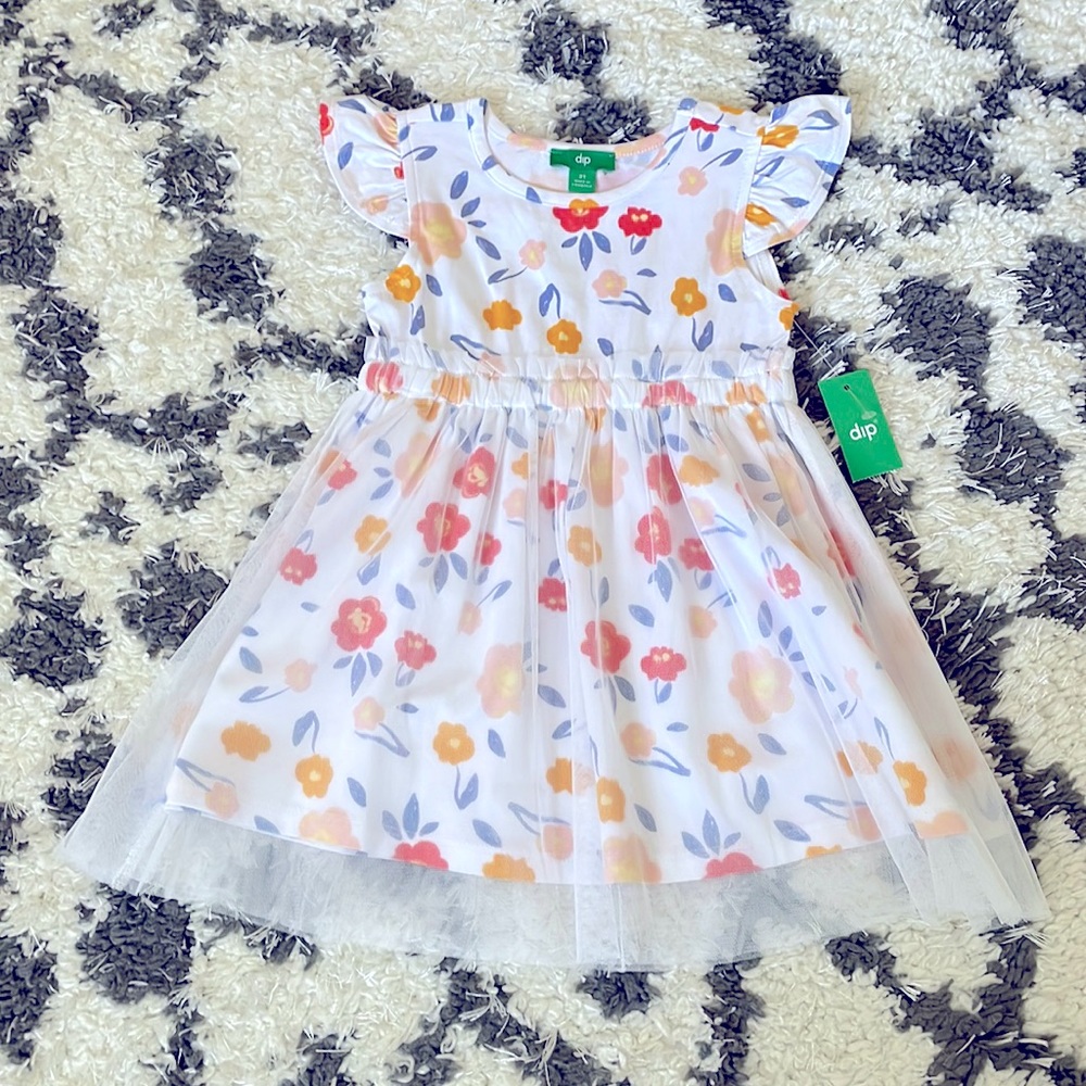 NWT dip Floral Tulle Dress Size 2T